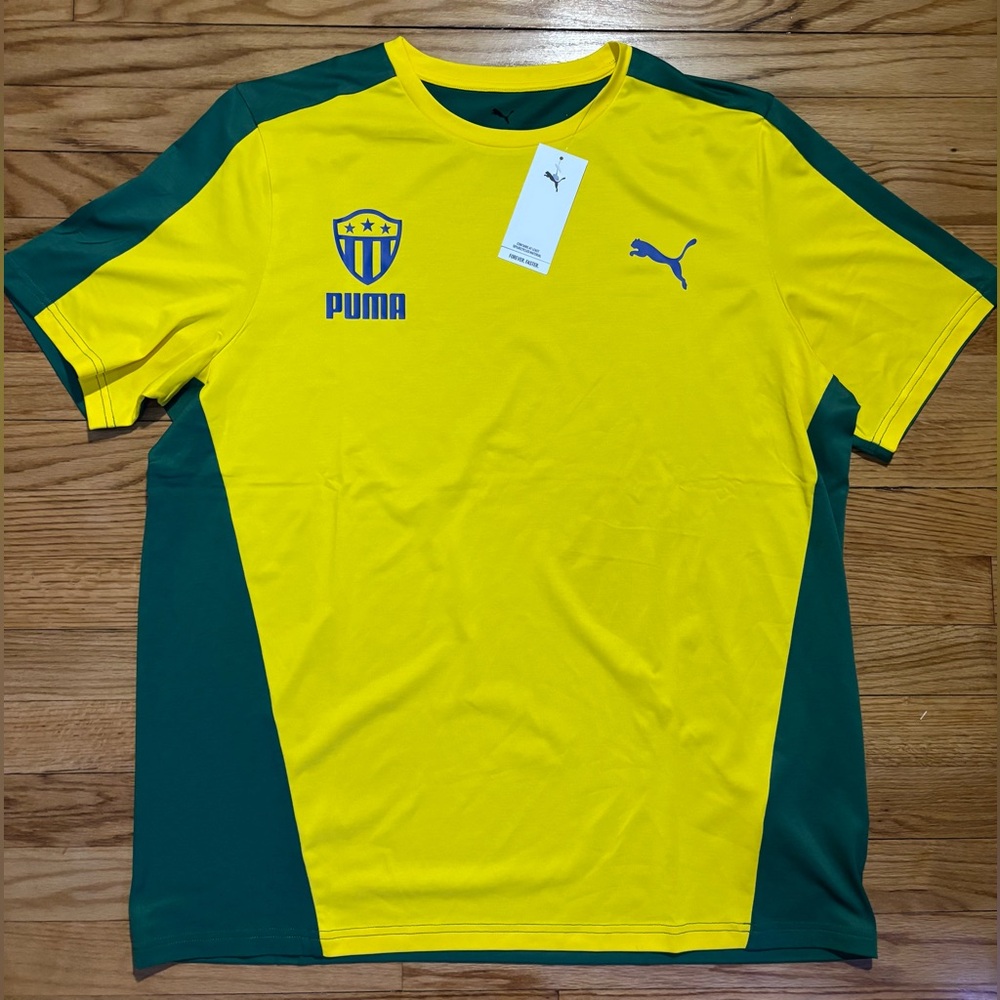 PUMA Brazil Soccer Men's Forever Football T7 T-Shirt Men’s sz XL NEW!